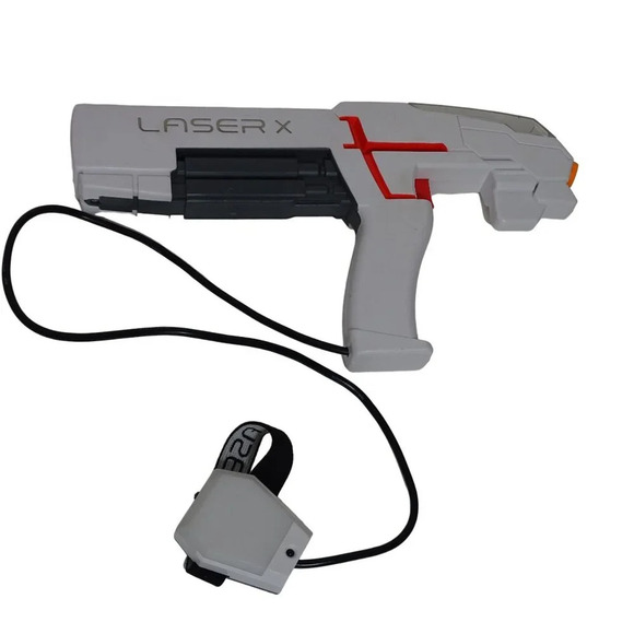Set of 2 Player Laser X Laser Tag Gaming Set with Blasters and Arm Receivers - Picture 4 of 14